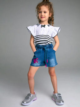 PlayToday / Шорты текстильные джинсовые для девочек