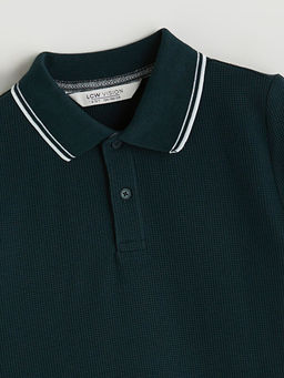 Polo Yaka Dokulu Erkek ?ocuk Ti??rt