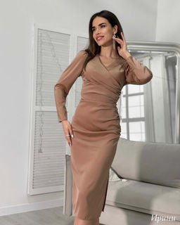 Платье Ирини (капучино) - Nadi bordo фото 4