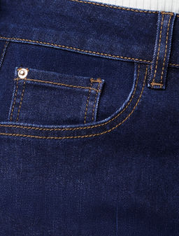 Шорты джинсовые vilatte D58.031 эластичный деним темно-синий  фото 2