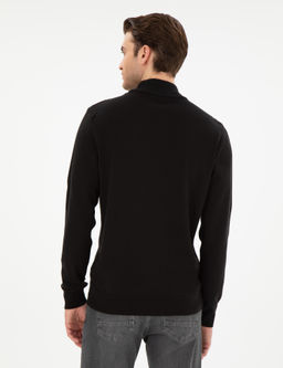 Siyah Slim Fit Kazak - Pierre cardin фото 5