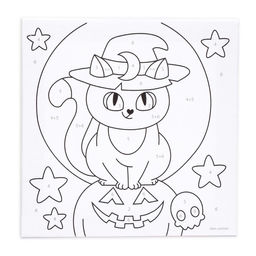 Картина по номерам Кошечка под луной 15 15 см - Школа талантов фото 3