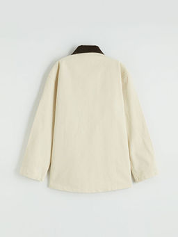 Kadife Yaka Erkek ?ocuk G?mlek Ceket