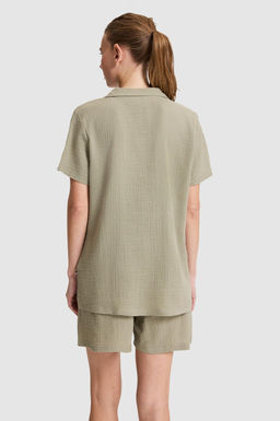 Kad_n Haki Pijama Tak_m_