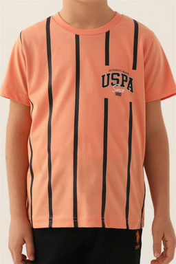 Оранжевый пижамный комплект для мальчика - U.s. polo assn фото 5