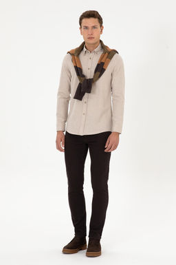 Erkek Koyu Bej Uzun Kollu Basic G_mlek - U.s. polo assn фото 11