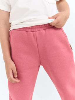 Джоггеры Пепельная роза с карманами утепленные - Bungly фото 3