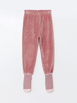 Beli Lastikli ?orapl? K?z Bebek Pijama Alt