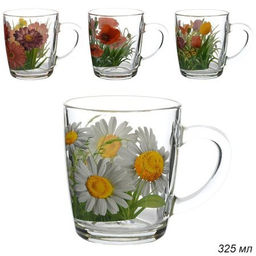 Кружка 325 мл Бейзик Флора круговая / 55531 /уп 12/ - ГалеонТрейд фото 2