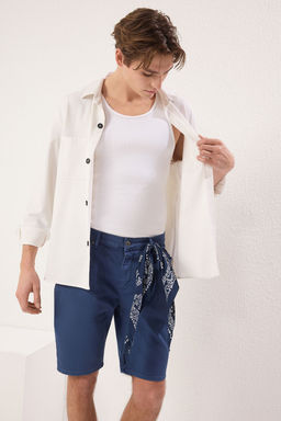 TRENDYOL MAN Bej Regular Fit Esnek Kumas Denim Kot Sort & Bermuda TMNSS23SR00067 - Trendyolmilla фото 2