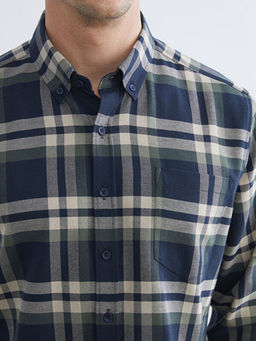 Regular Fit Uzun Kollu Ekose Erkek G?mlek