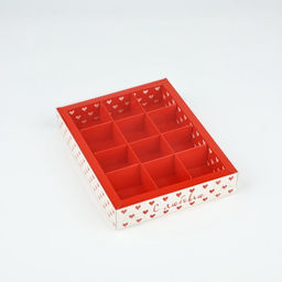 Цена за 5 шт. Коробка под 12 конфет с ячейками «С любовью», 14.5×18.5×3 см