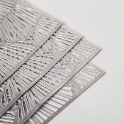 Набор салфеток сервировочных на стол Доляна Веер, 4 шт, 3045 см, цвет серебряный  фото 7