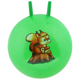 Мяч - прыгун с рожками, d=45 см, МИКС