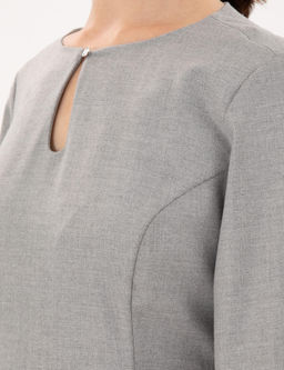 A__k Gri Regular Fit Dokuma Elbise - Pierre cardin фото 6