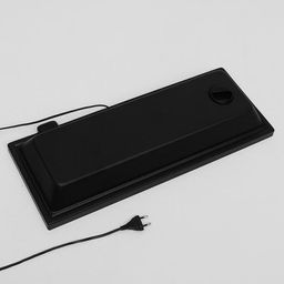 Аквариум Прямоугольный «Атолл» с крышкой, 40 литров, 55×21×35/40 см, чёрный