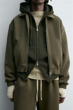 NEOPRENE-EFFECT BOXY FIT JACKET - Zara фото 5