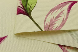 Интерьерный хлопок Нежные веточки на бледно-желтом, ш.1.5м, хлопок-100%, 240гр/м.кв - Купава фото 2