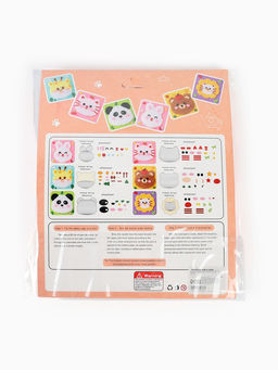 Вышивка по фетру "Зайка", 20,5*20,5 см, цвет розовый