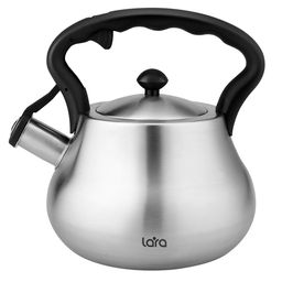 LR00-85 Чайник LARA индукционное капсулированное дно, свисток с кноп механизмом, ручка нейлон