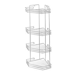 _Полка угловая 4-х секционная (20,5*20,5*72см) хром, арт. АЛТ74С