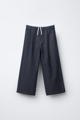 WARM TROUSERS WITH DOUBLE WAISTBAND
