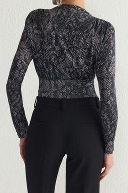 Cok Renkli Drapeli C?tc?tl? Orme Body TPRAW23BD00048