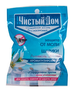 Антимоль "Чистый дом" шарики 40г