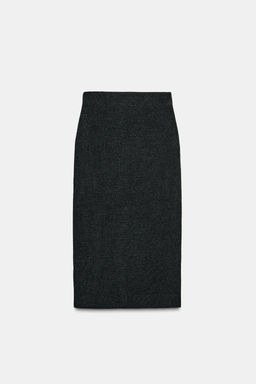 WRAPOVER KNIT MIDI SKIRT - Zara фото 3