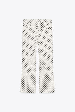 POLKA DOT MINI FLARE TROUSERS