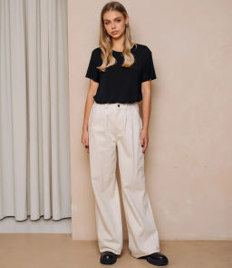 Джинсы #ОКТ165001, светло-бежевый