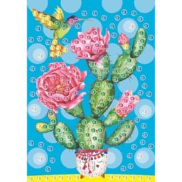 МОЗАИКА ИЗ СТРАЗ. ЦВЕТУЩИЙ КАКТУС (Арт. М-2593)