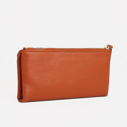 Кошелёк женский на кнопке, для карт, для монет, цвет рыжий - Simaland фото 2