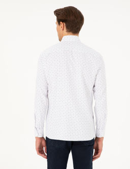 Рубашка Slim Fit индиго с длинным рукавом