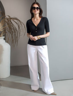 Джемпер тонкой вязки из вискозы с нейлоном