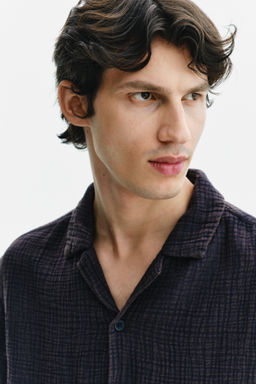 Camisa de muselina de manga corta Relaxed Fit - H&m фото 8