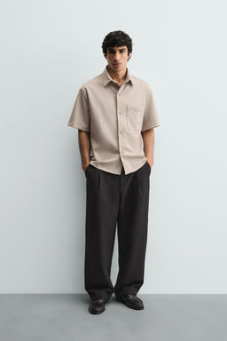 SOBRECAMISA CONFORT NON IRON / Tostado claro - Zara фото 8