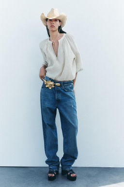 COWBOY RAFFIA HAT - Zara фото 4