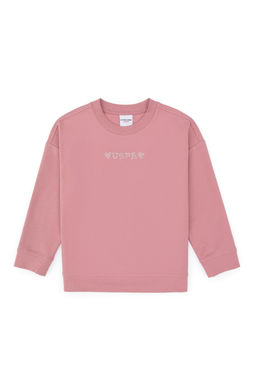 K_z _ocuk Orkide Bisiklet Yaka Sweatshirt Sepette S_rpriz _ndirim