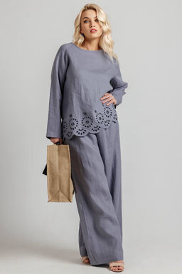 Брюки женские Б360809/02/Джинсовый