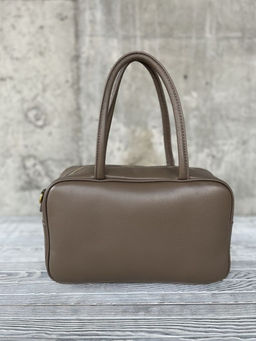 Женская кожаная сумка бочонок 1003 Хаки