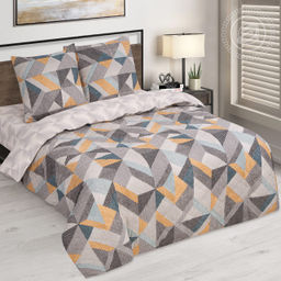 Постельное белье Дельта (поплин зима-лето) 2 сп. с Евро/Пододеяльник стеганый (молния): 1 шт. - 215*175; Простыня: 1 шт. - 215*240; Наволочка (клапан): 2 шт. - 70*70; Зима - лето