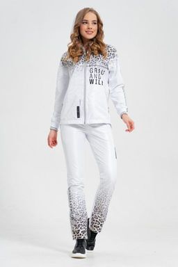 Толстовка из футера комбинированного с принтованной плащевой тканью - А+б коллекция фото 14