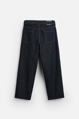 PLEATED JEANS WITH BELT - Zara фото 7