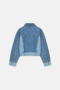 CAZADORA Z1975 CORTA COMBINADA DENIM / Azul medio - Zara фото 7