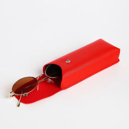 Подарочный набор, ремень с винтом, картхолдер на телефон, обложа для паспорта, футляр для очков, цвет красный - Simaland фото 14