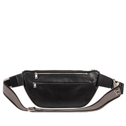 Итальянская кожаная поясная сумка DuDu серии Tenerife | черный - Dudubags фото 3