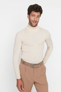 TRENDYOL MAN Lacivert Slim Fit Pamuklu Bal?kc? Yaka Fitilli Orgu Kazak TMNAW20MG0031 - Trendyolmilla фото 28