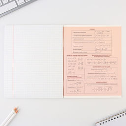 Предметная тетрадь, 48 листов, ГРАДИЕНТ, со справ. мат. Алгебра, обложка мелованный картон 230 гр., внутренний блок в клетку 80 гр., белизна 96%,блок №1 - Artfox study фото 4