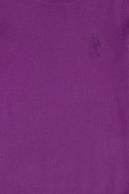 Базовый свитер фиолетового цвета для девочки - U.s. polo assn фото 3